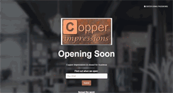 Desktop Screenshot of copperimpressions.com